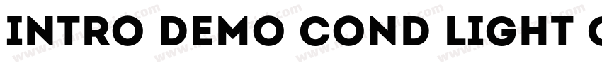 Intro Demo Cond Light CAPS字体转换